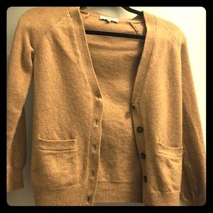 Tan Madewell cardigan